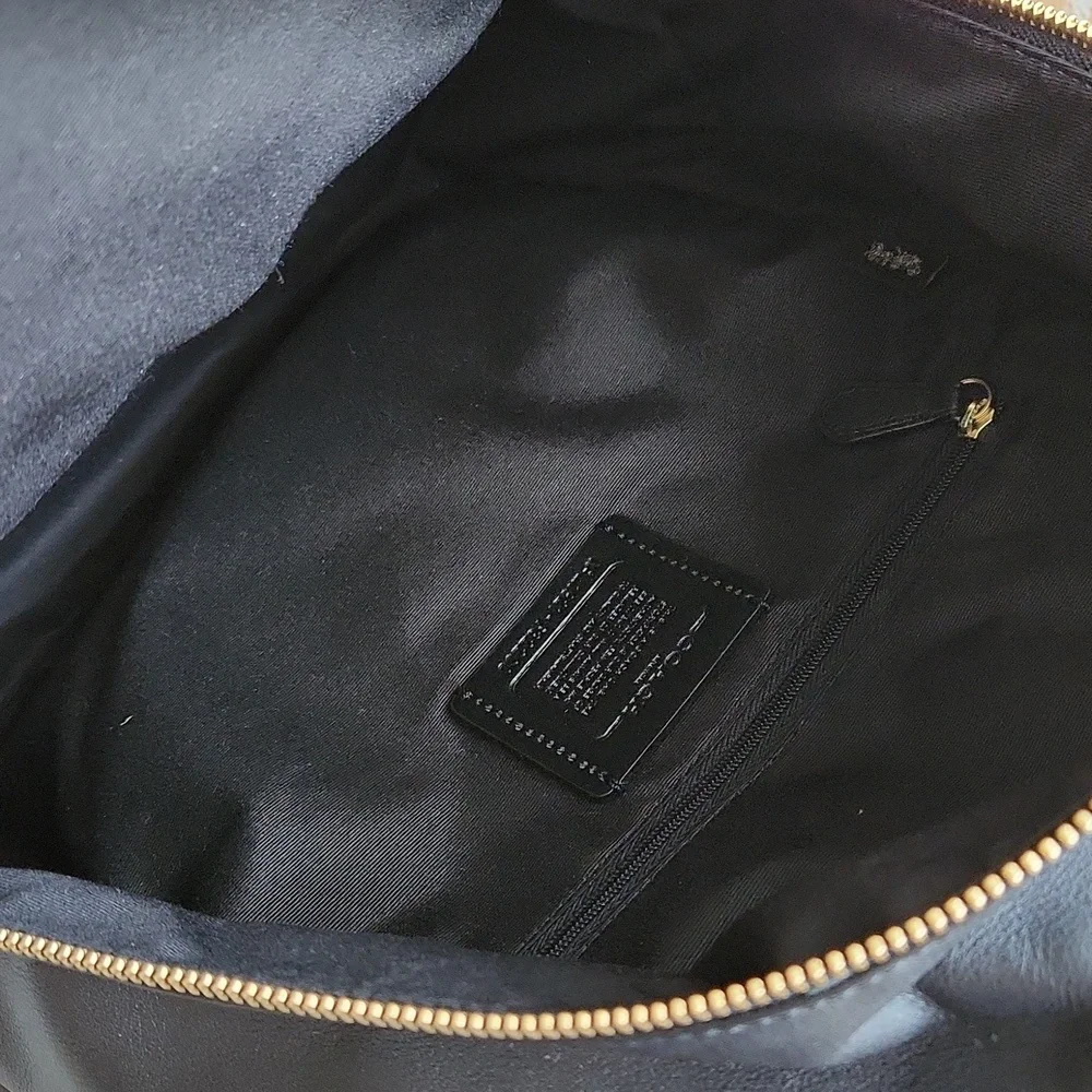 Coach Leather and Canvas Backpack Black & Brown - Picture 9 of 9